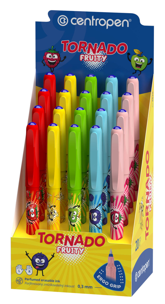 Roller Centropen TORNADO Fruity 2675 / stojánek 20 ks