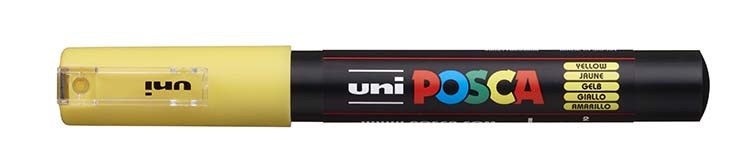 Posca popisovač / 0,7 mm - žlutá