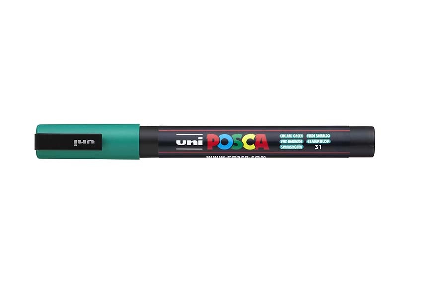 Posca popisovač / 0,9–1,3 mm - smaragdová