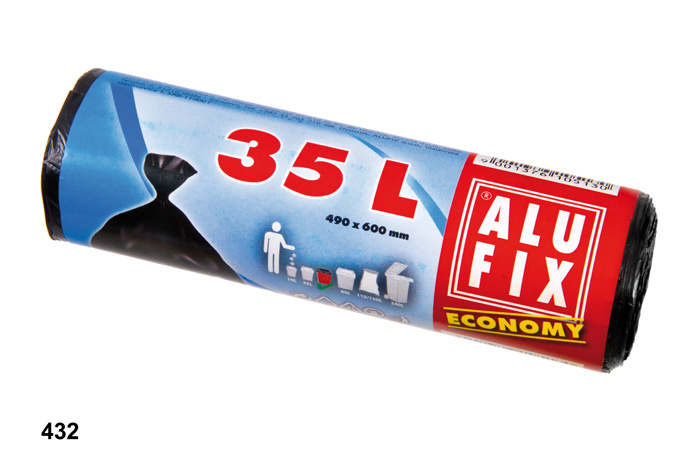 Alufix pytle do koše Economy 60x50cm / 35l / 30ks / černé