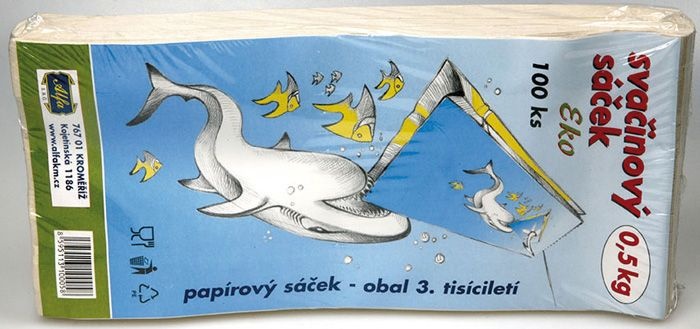 Sáčky svačinové - 0,5 kg / 11 cm x 23 cm / 100 ks